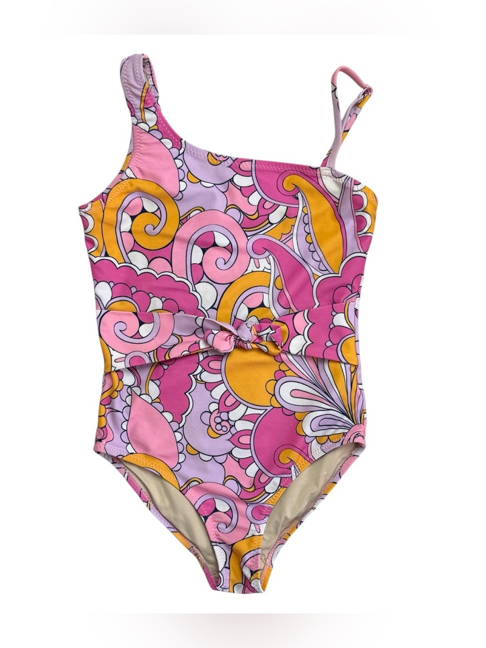 Shade Critters One Shoulder Swimsuit Pink Orange 7